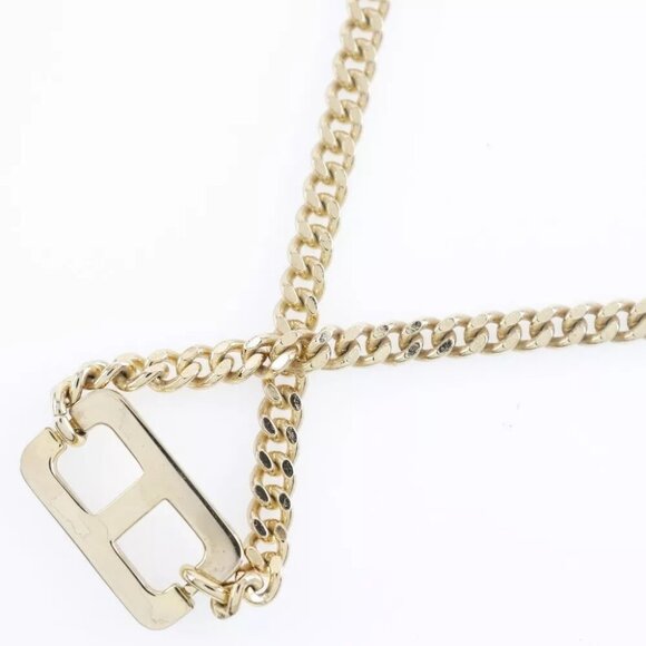 Dior Bracelet set Necklace CD logo Plated Gold Square 21.1g Women - Picture 4 of 10